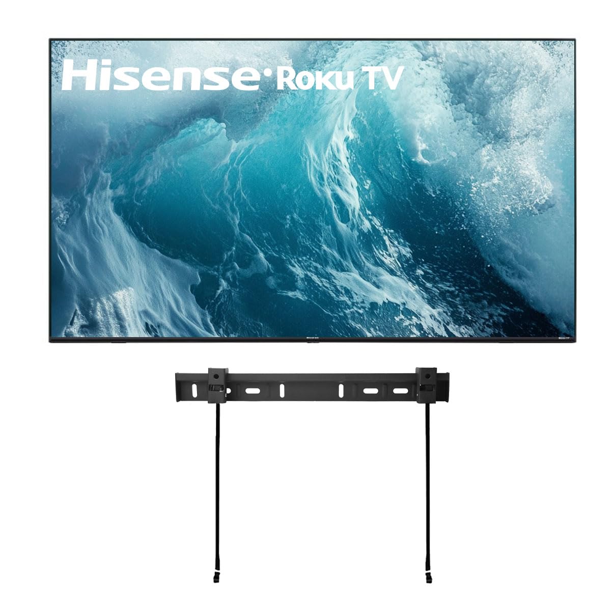 Hisense Televisor 75 Pulgadas | Class R6E3 | 4K Ultra HD (2160p) | Diseño Sin Bisel | Smart TV (2020) | HDR | Modo De Juego | 75R6E4 (Sin Bases) + Soporte de Pared (Reacondicionado)