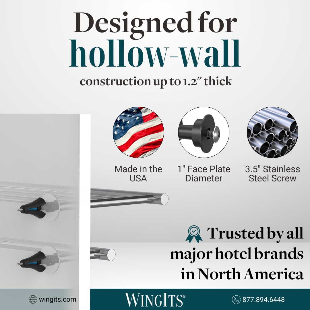 WingIts MASTER - Anclaje de pared, 10 – 32 x 3 – 1/2, PK6, modelo: RC-MAWSD35-6