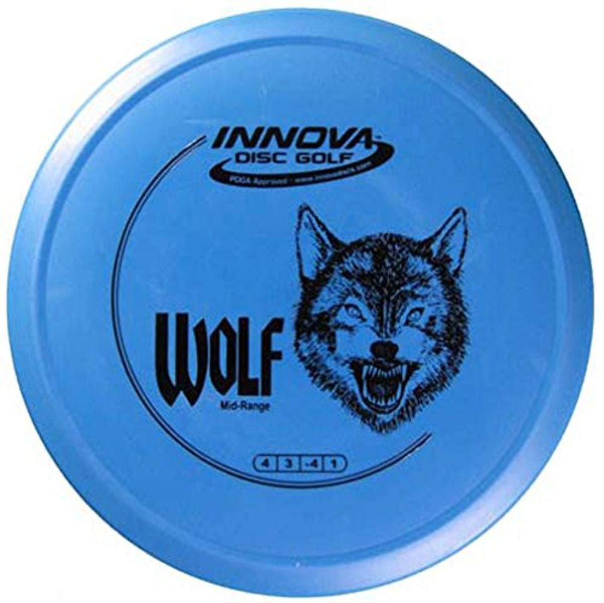 Innova Disc Golf Disco de Golf DX Wolf (los Colores Pueden Variar), 145-150gm, Colors Vary, 175-177gm