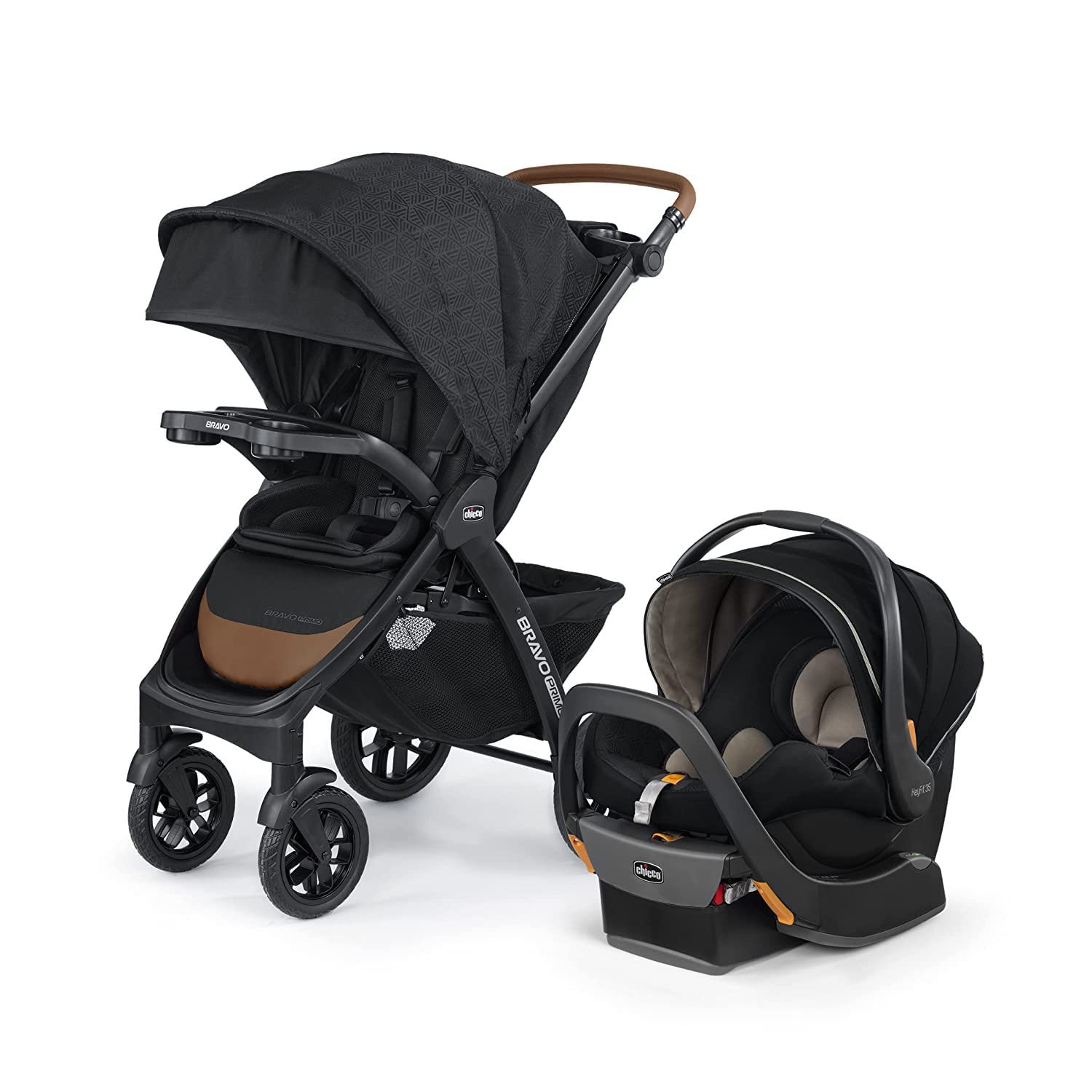 CHICCO, Carriola Modular Bravo Primo Springhill, Con Autoasiento Premium 3 en 1