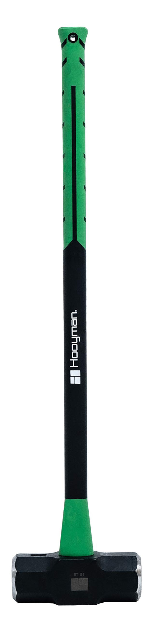Hooyman - Martillo de Trineo de 16 Libras con construcción Resistente, Asas ergonómicas Antideslizantes en H, núcleos de Fibra de Vidrio sólida y Cabezales sellados epoxi para construcción,