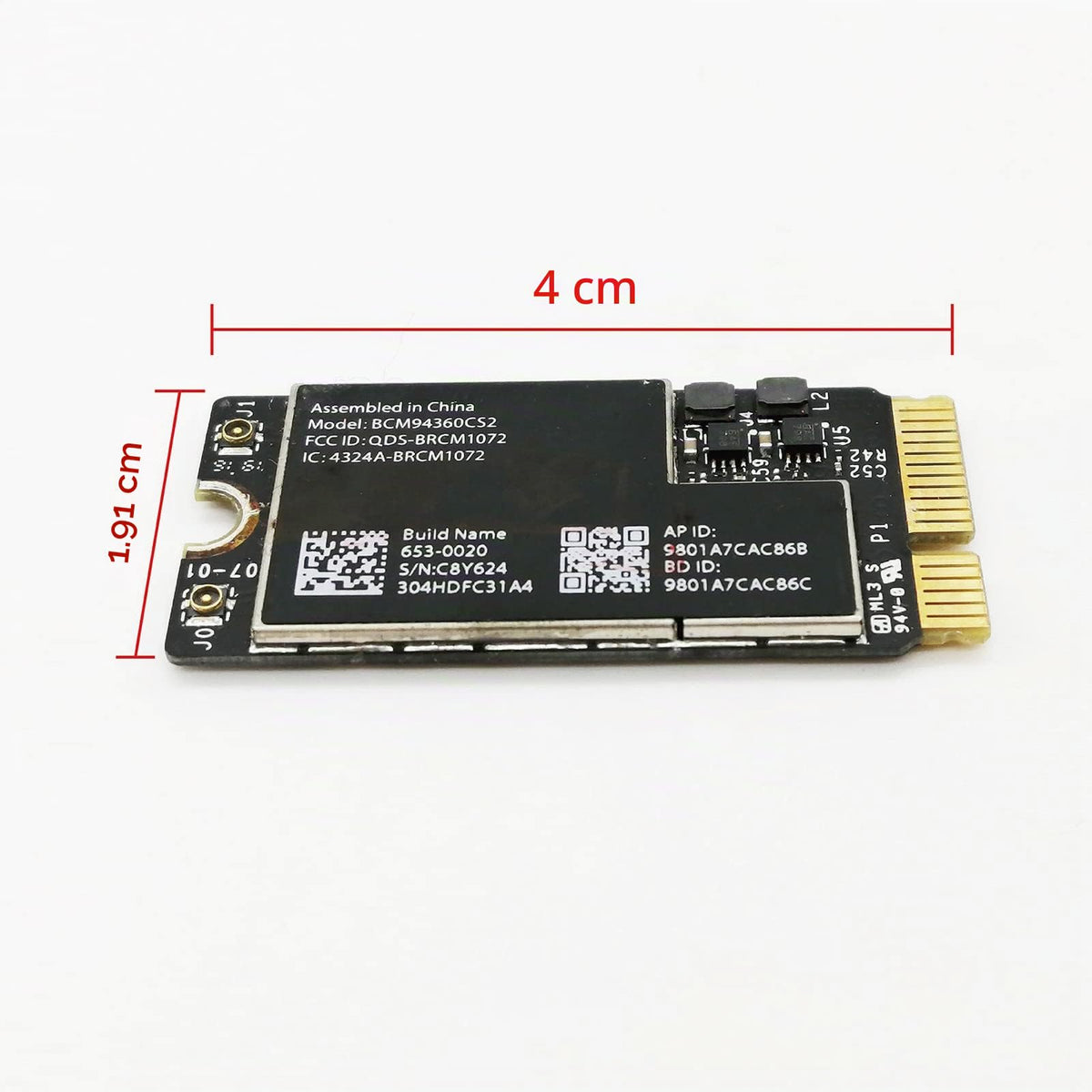 Tarjeta Inalámbrica Airport BCM94360CS2 Compatible con MacBook Air 11 y 13 Pulgadas
