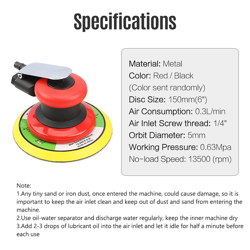 Lijadora Orbital Mingzhe 5 Pulgadas Neumática