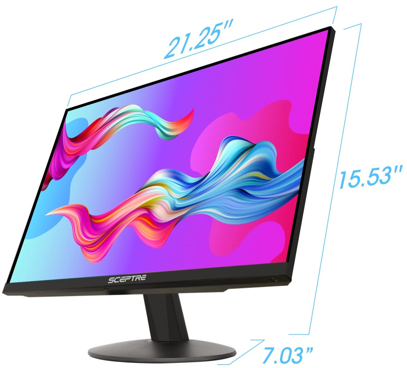 Sceptre IPS 24-Inch Business Computer Monitor 1080p 75Hz with HDMI VGA Build-in Speakers, Negro máquina (E248W-FPT)