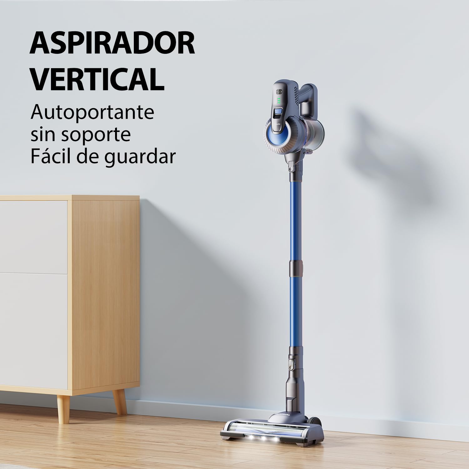 kalado Aspiradora Inalambrica, 23000pa Potente Aspiradora Vertical de Varilla Silencioso, 6 en 1 Aspiradora de Mano Ligero con 35 Mins de Autonomía para Uso Doméstico, Suelos Duros y Pelo de Mascotas