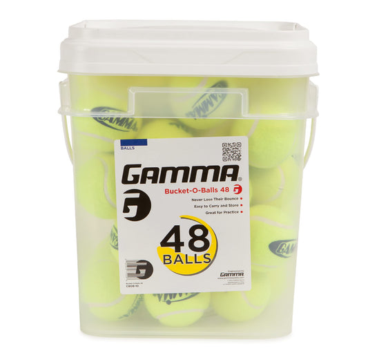 GAMMA Balones de Tenis Deportivos sin presión, Pelotas de Tenis a Granel, Accesorios de Tenis Premium, Paquete de 48