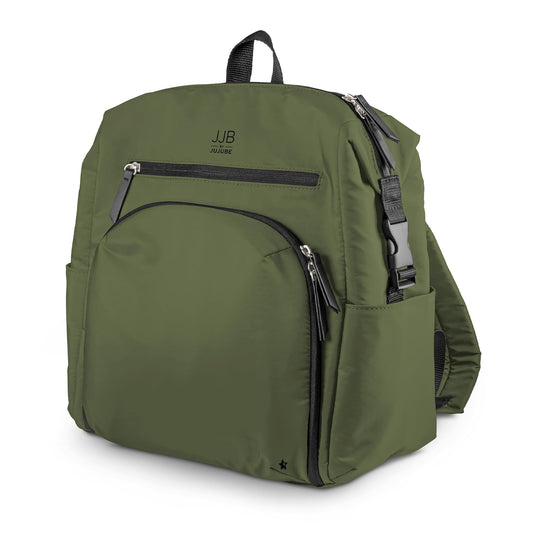 Mochila para Pañales JuJuBe Negro con Cambiador y Gran Capacidad para Bebé