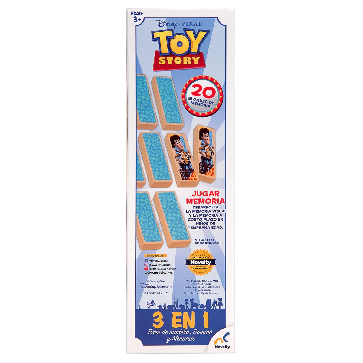 Juego de Mesa Novelty Corp Madera 3 en 1 Toy Story para Niños