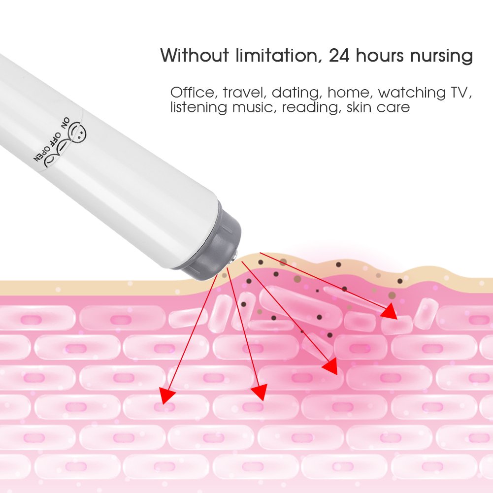 Salmue Masajeador de Ojos, Mini Antiarrugas eléctrico, antienvejecimiento Ojo, masajeador de Belleza para la Piel Dispositivo de Masaje reafirmante para aliviar los Aros Oscuros