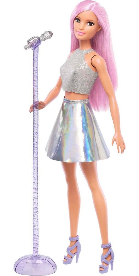 Barbie Muñeca Profesiones Cantante con Micrófono