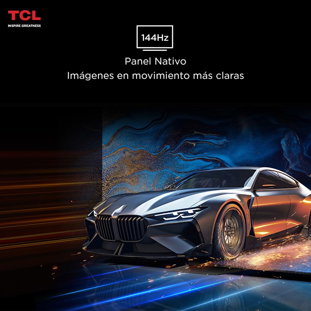 TCL Smart TV Pantalla 55" 55QM7K Google TV QLED - MiniLED 4K Google Assistant | Hands Free Voice Control | Alexa | VisionHDR10+| AiPQ™ | Micro Dimming | NITS 3000 | Panel 144 Hz