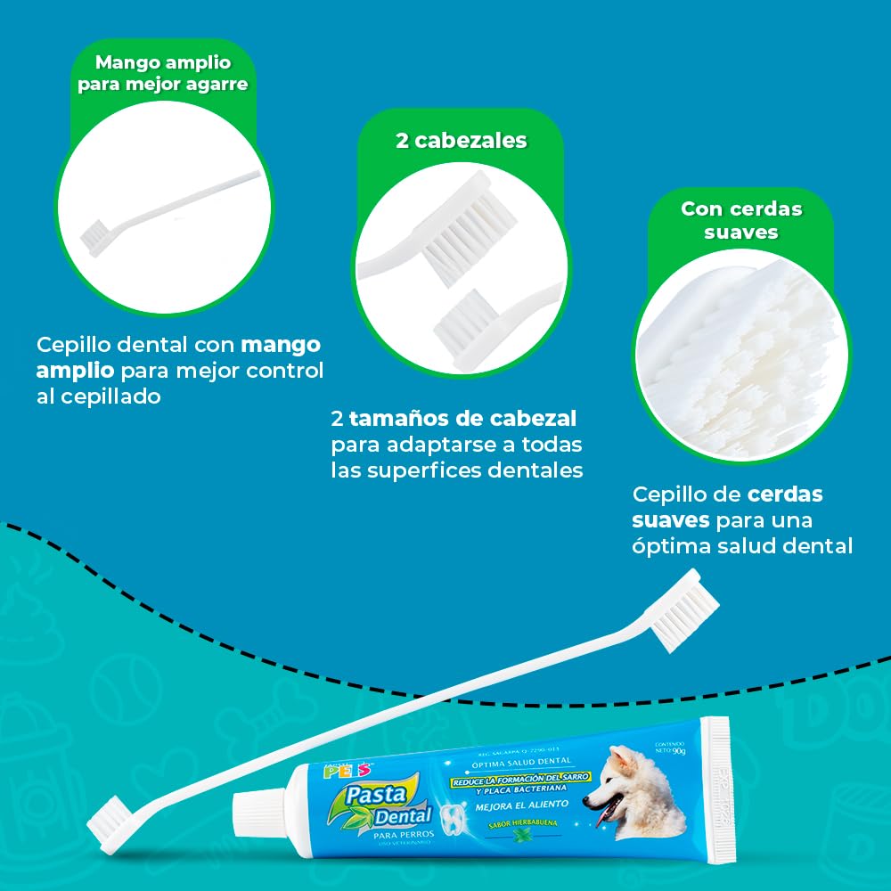 Kit Dental Fancy Pets Menta Suave para Perro