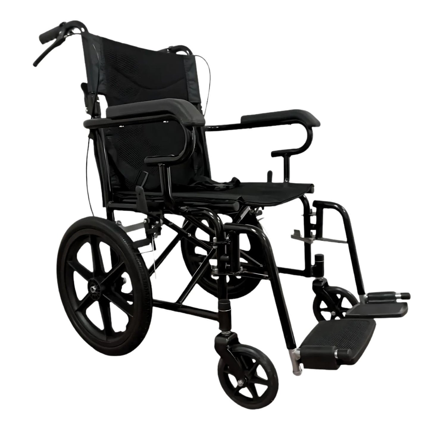 Silla De Ruedas ekomobility Plegable con Freno en Agarradera para Traslado