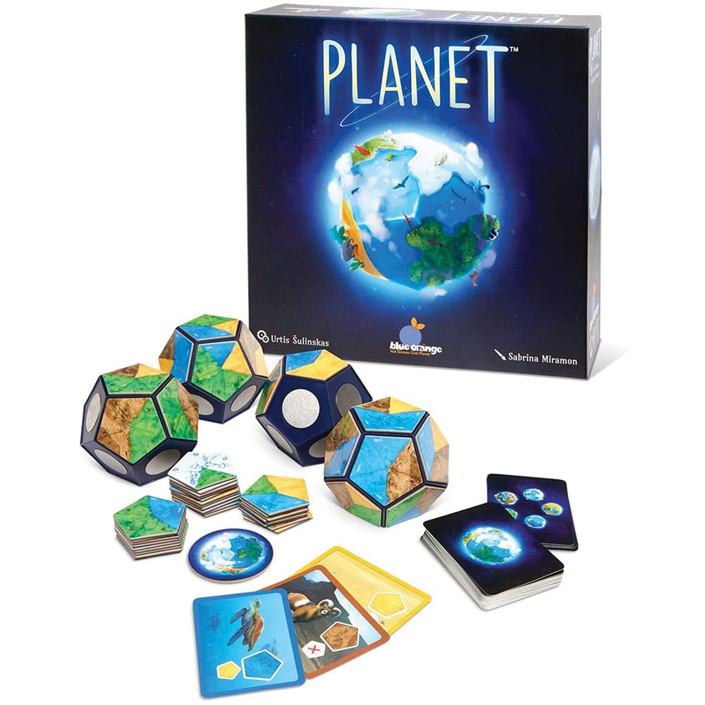 Blue Orange - Juego de mesa Games Planet: galardonado juego de mesa 3D de estrategia para niños, familias o adultos para 2 a 4 jugadores. Recomendado para mayores de 8 años.