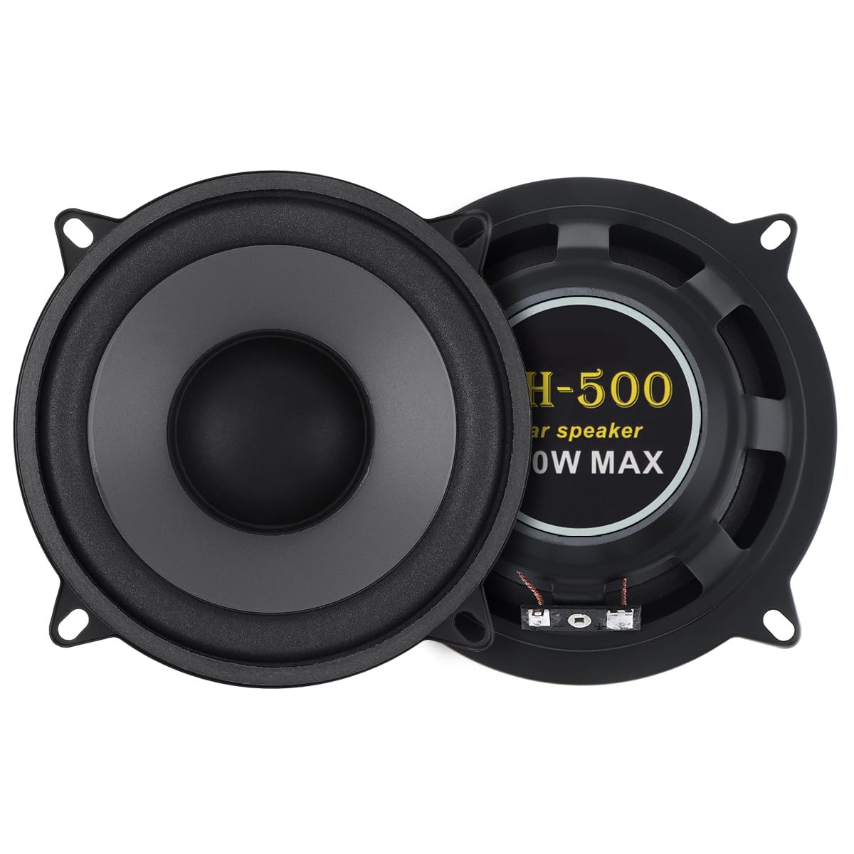 DriSentri - Altavoces coaxiales de alta fidelidad de 2 vías de 5 pulgadas y 500 W para coche, puerta de vehículo, audio automático, música estéreo, rango completo