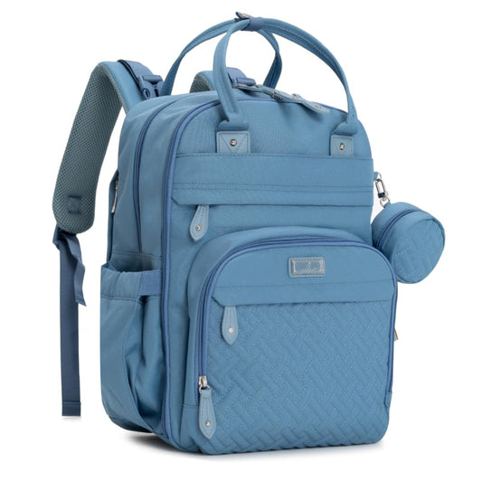 Mochila para Pañales BabbleRoo Azul Claro Impermeable y Multifunción Unisex