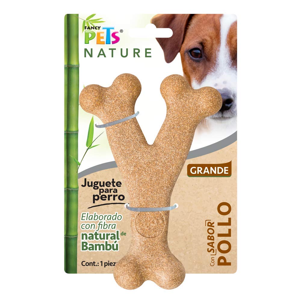 Juguete Hueso Triple de Bambú Fancy Pets Sabor Pollo para Perro