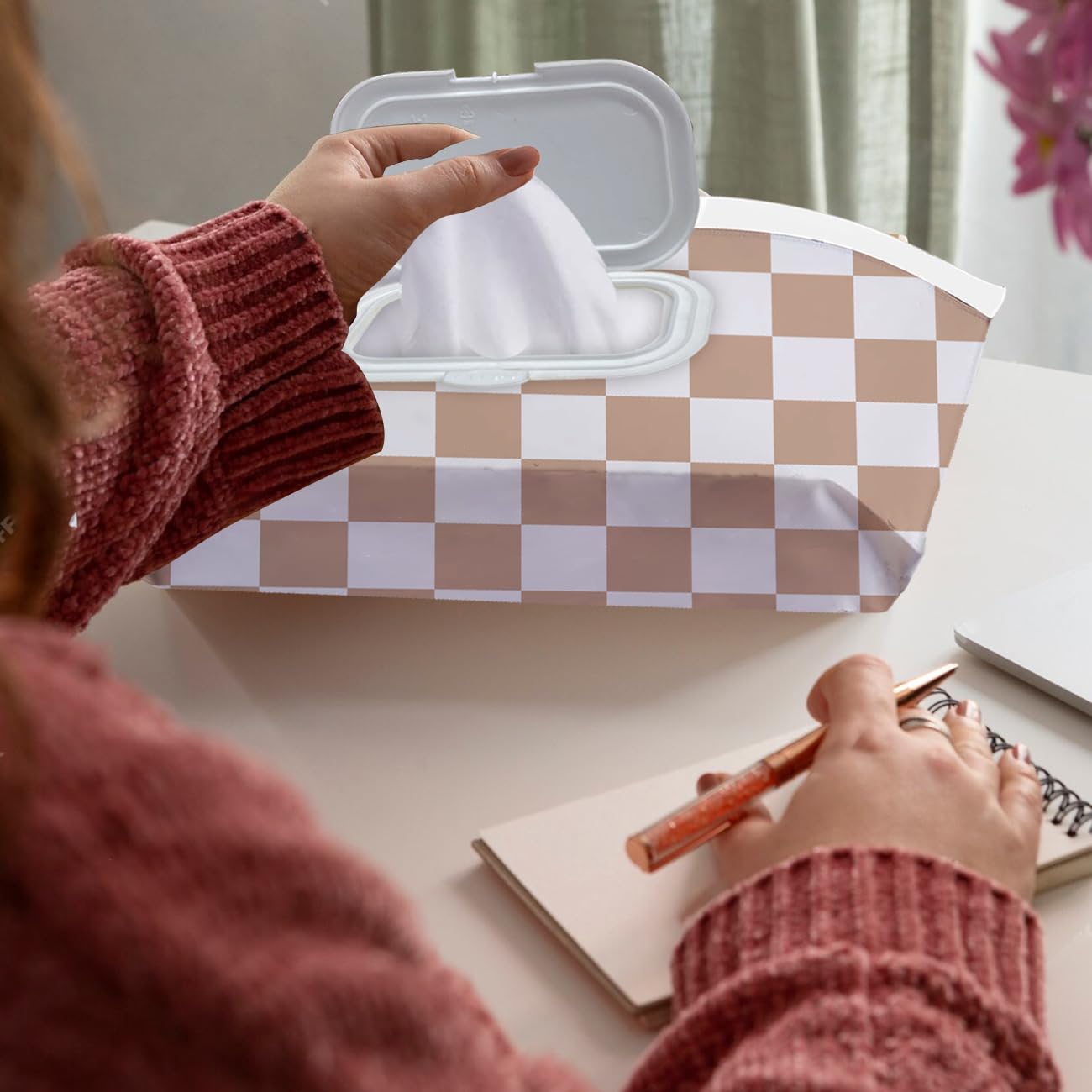 cephira - Soporte para toallitas para bebé, paquete de 3 dispensadores portátiles recargables, impermeable y a prueba de polvo, funda de toallitas de viaje para bebé, contenedor reutilizable para