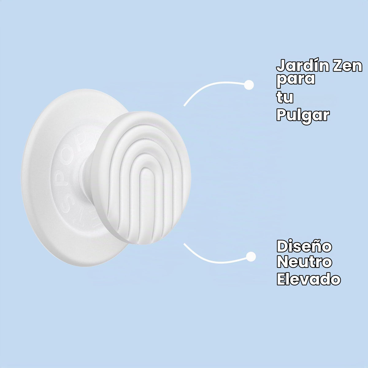 Empuñadura PopSockets MagSafe con Soporte Intercambiable para iPhone y Tablet