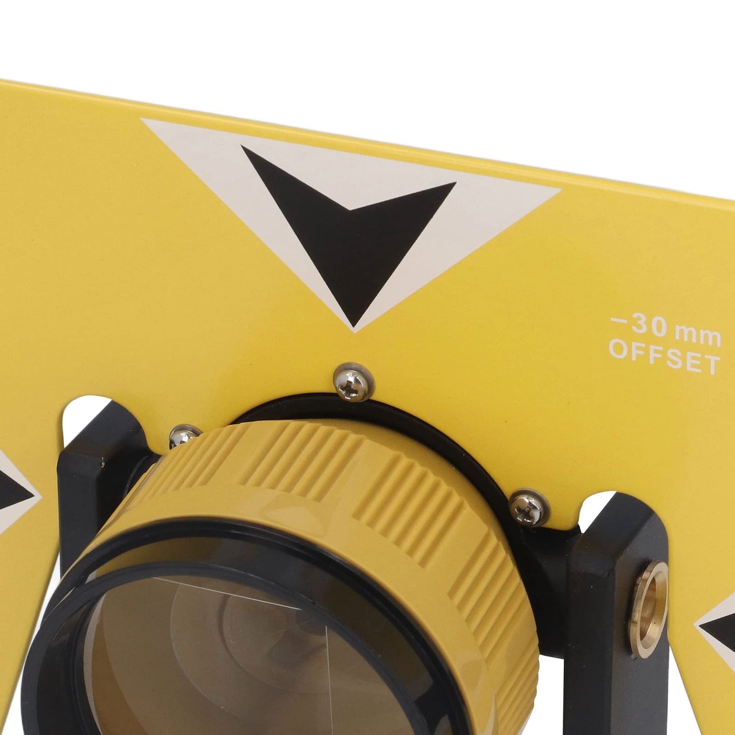 GYZOUKA Prisma de Topografía Estaciones Totales de Vidrio óptico Amarillo Topografía Equipo de Topografía Terrestre con Bolsa de Almacenamiento para Hembra de 5/8 Pulgadas X 11