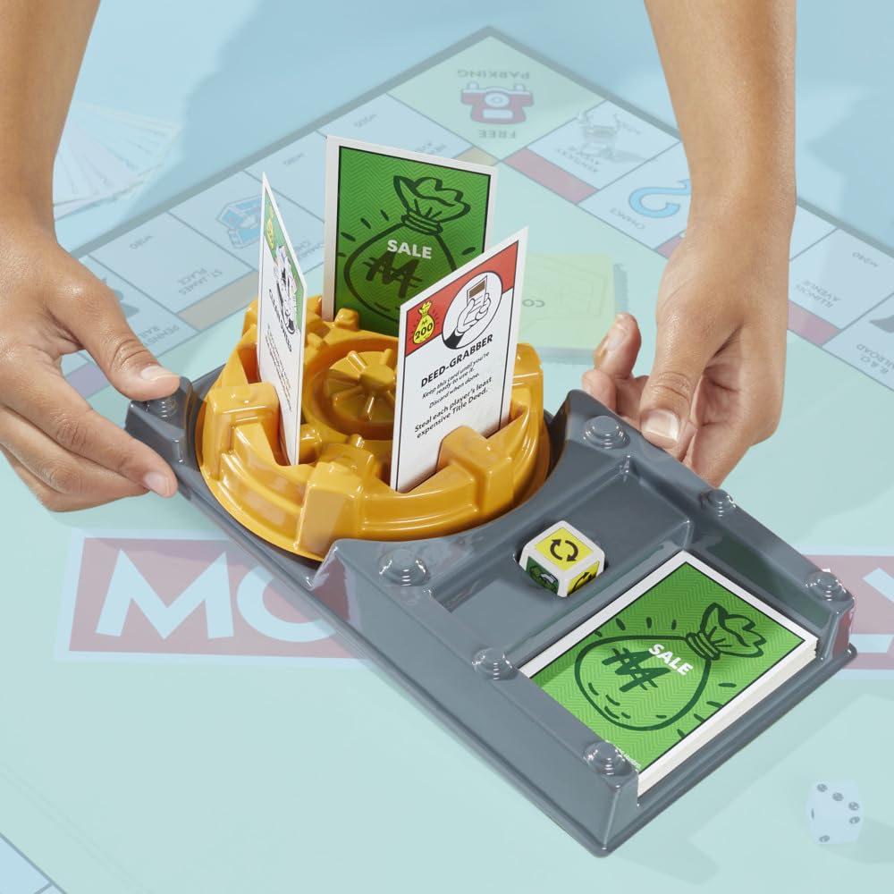 Hasbro Gaming Juego de Mesa Monopoly EXPANSIÓN Todo a la Venta, Añade al clásico Juego de Mesa Monopoly, Juegos Familiares, Edad 8+, 40 Minutos.