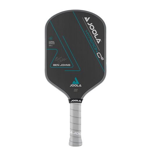 Pala de Pickleball JOOLA Ben Johns Hyperion C2 Negro con Tecnología Charged en Forma Aero-Curve Aprobada por USAPA