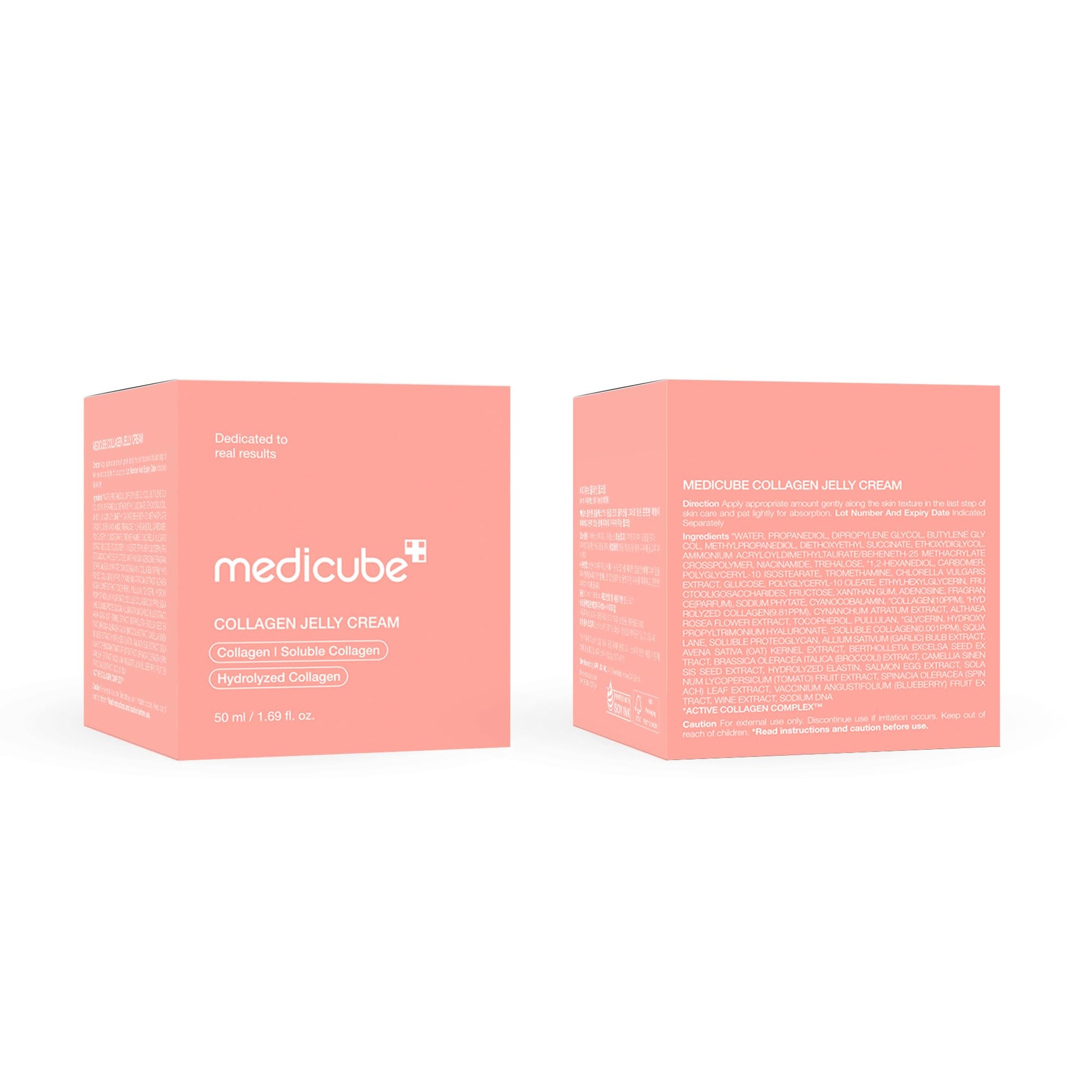 Medicube Crema de Gelatina de Colágeno- Niacinamida y Colágeno Hidrolizado Liofilizado - Aumenta La Hidratación de La Barrera de La Piel y Da Brillo 24H y Aspecto Lifado - Sin Color Artificial, Cuidad