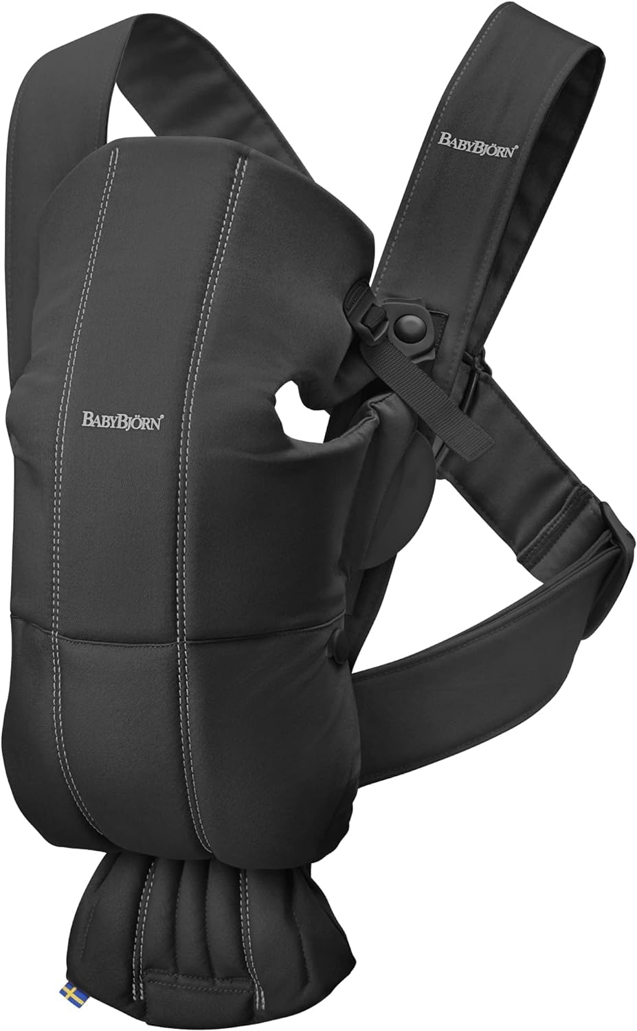 Babybjorn - Mini portabebés, Algodón, Negro