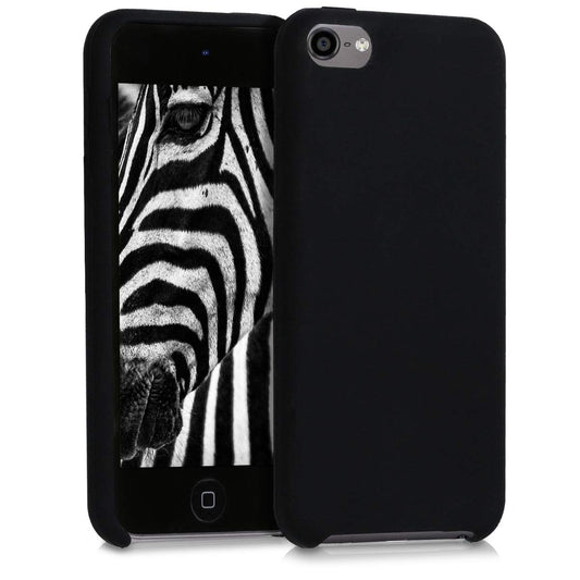 kwmobile Carcasa Compatible con Apple iPod Touch 6G / 7G (6a y 7a generación) - Funda Protectora de Silicona - Case Trasero en Negro