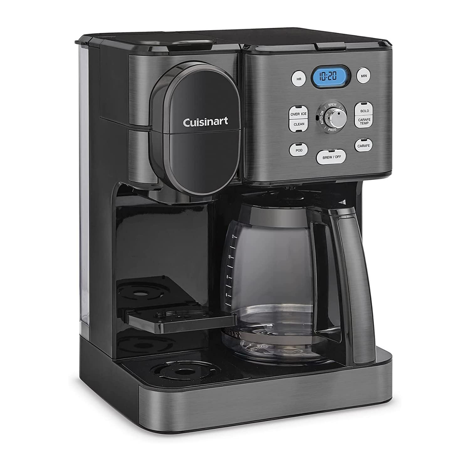 Cuisinart Cafetera combinada en acero inoxidable negro