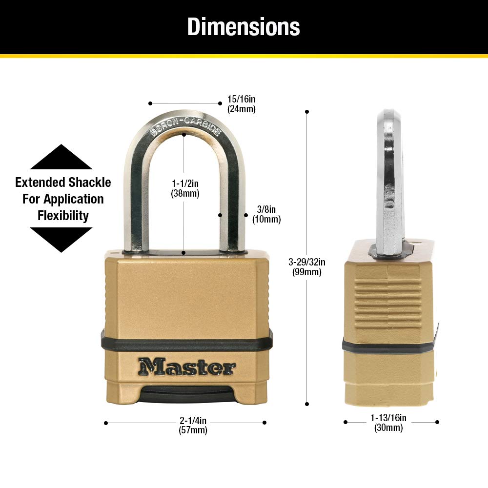 Candado de Combinación Master Lock Magnum 5.08 cm M175XDLF