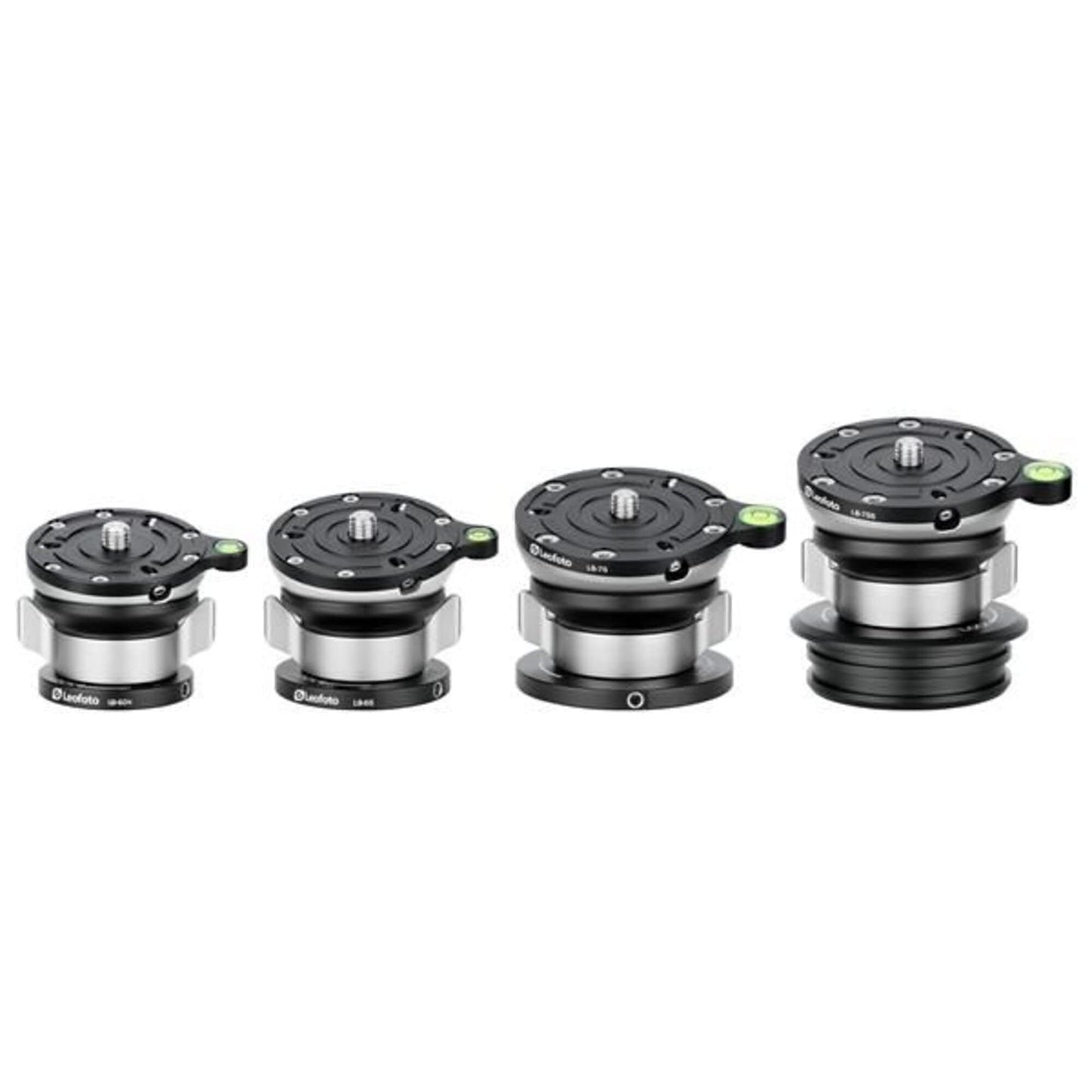 Leofoto LB-65 - Base de nivelación para trípode con cierre de mariposa, 65 mm, carga máxima +/-15° de inclinación