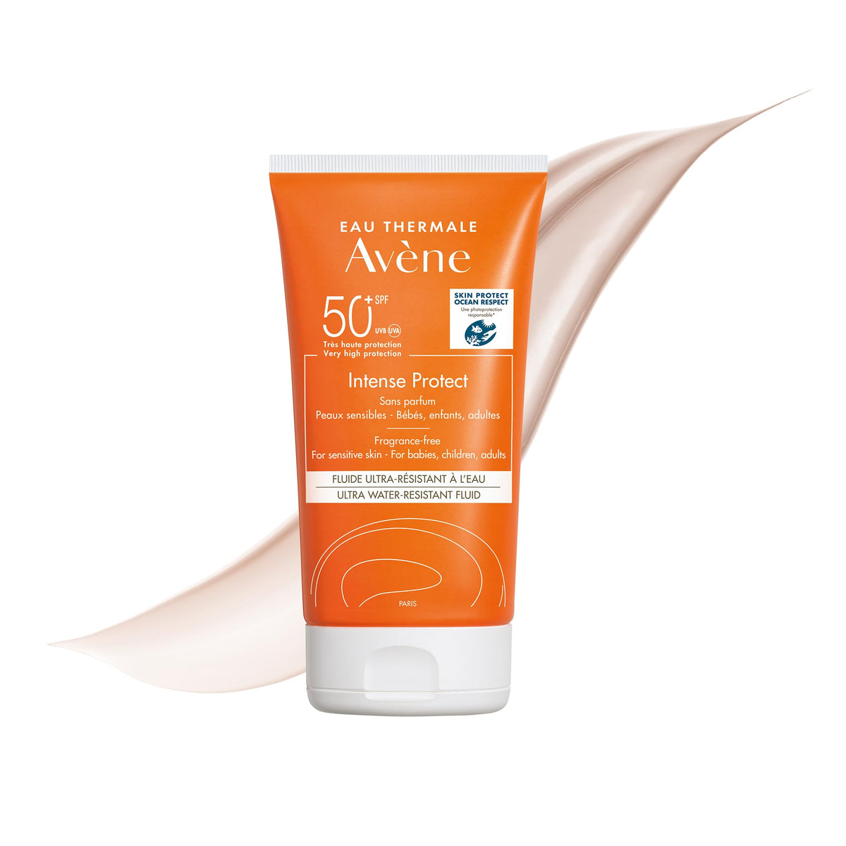 Protector Solar Facial y Corporal Avene Ultra Resistente al Agua FPS 50+ con TriAsorB para Piel Normal