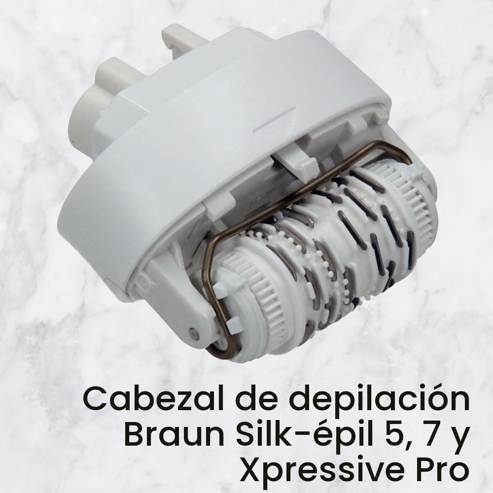 KMIIMETBraun 67030946 Replacement Epilator Head for Braun Silk Epil 5 and 7