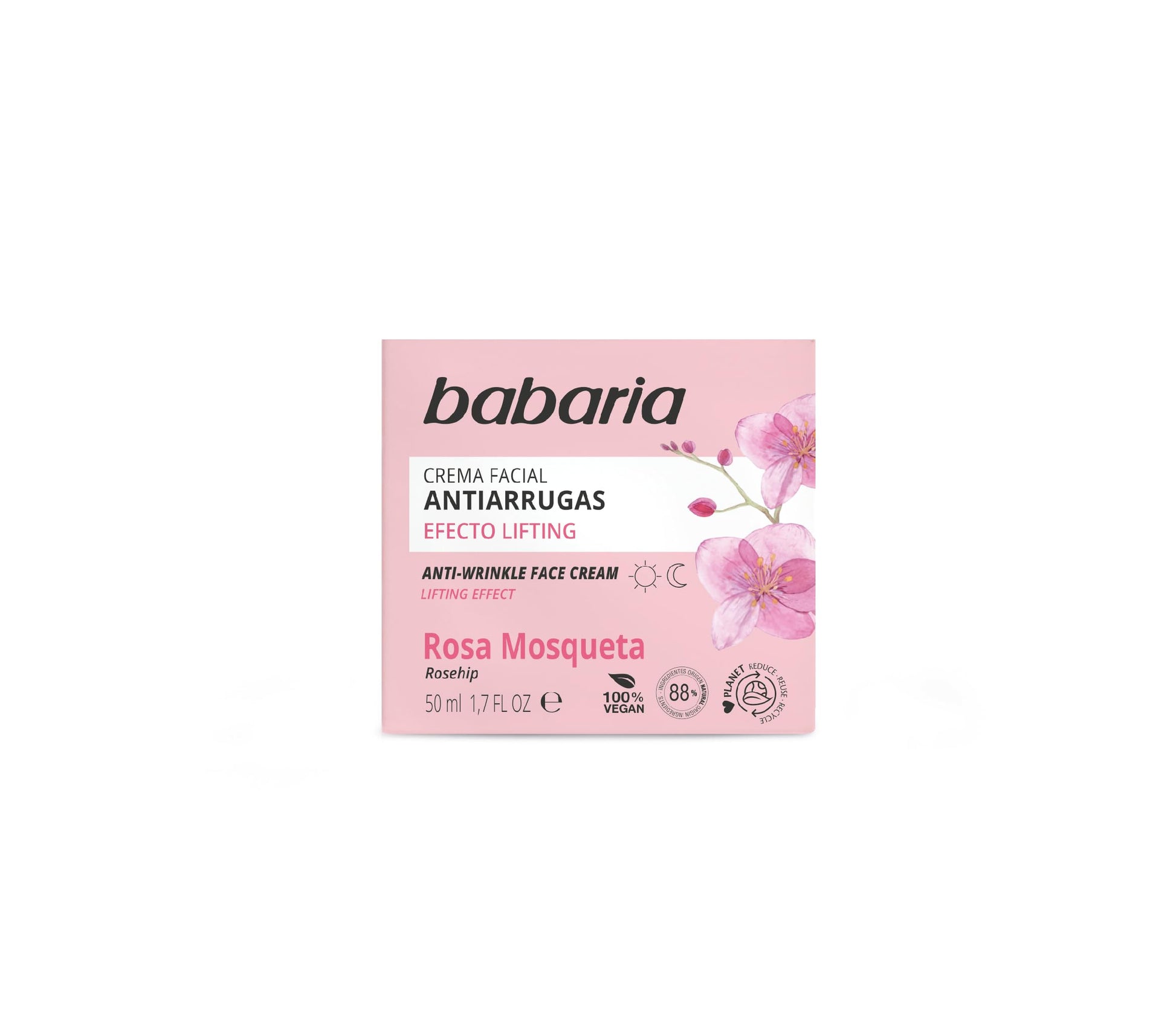 Babaria Face Cream Anti Wrinkle Rose hip Oil 50ml by Babaria