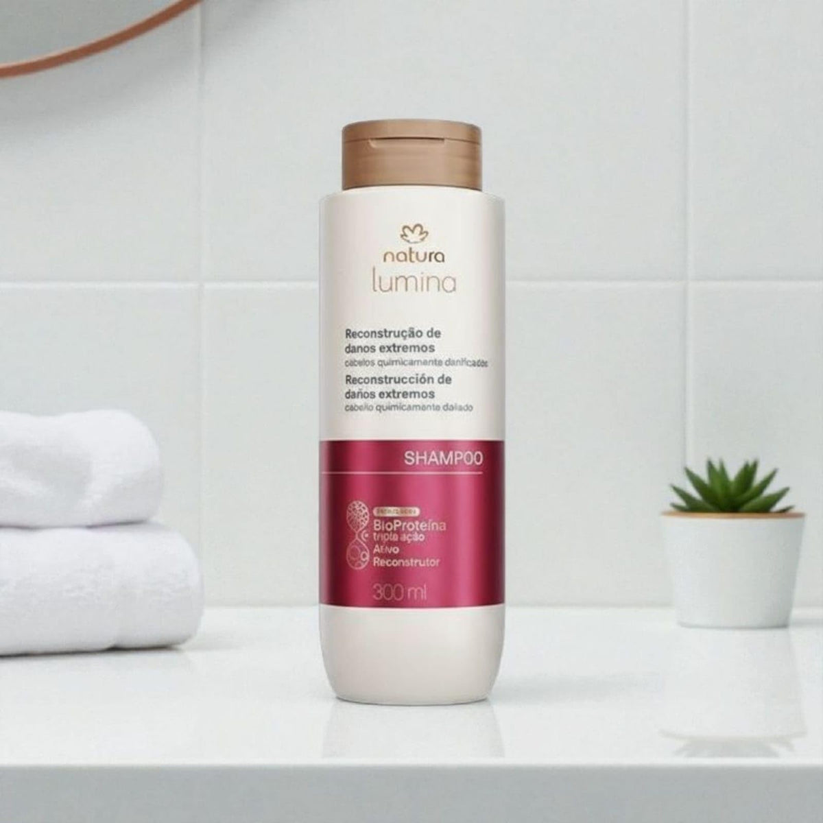 Shampoo Reestructurante Cabello Quimicamente Dañado 300ml Natura Lumina
