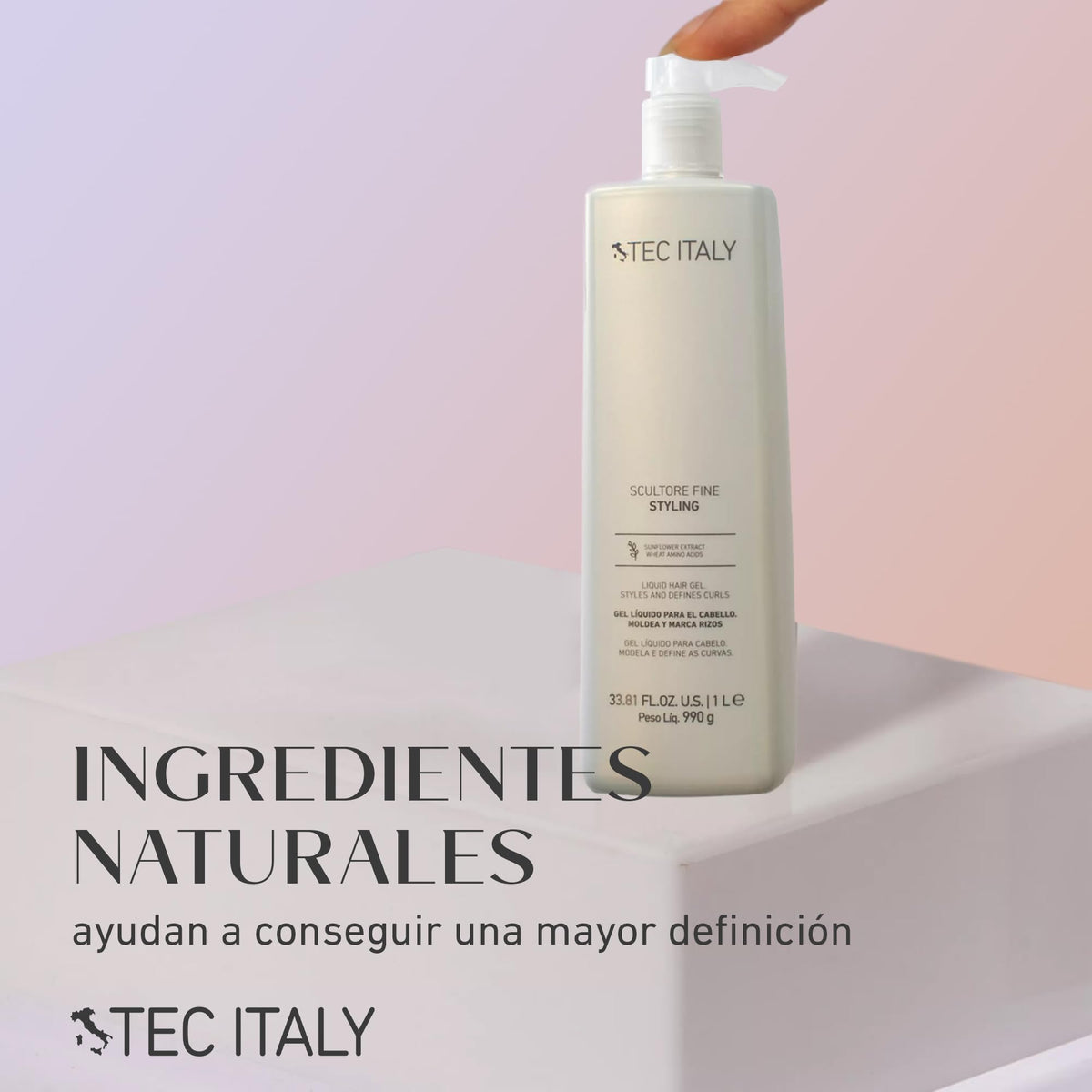 TEC ITALY Scultore Fine Styling Gel Define Rizos Textura y Brillo 300 ml