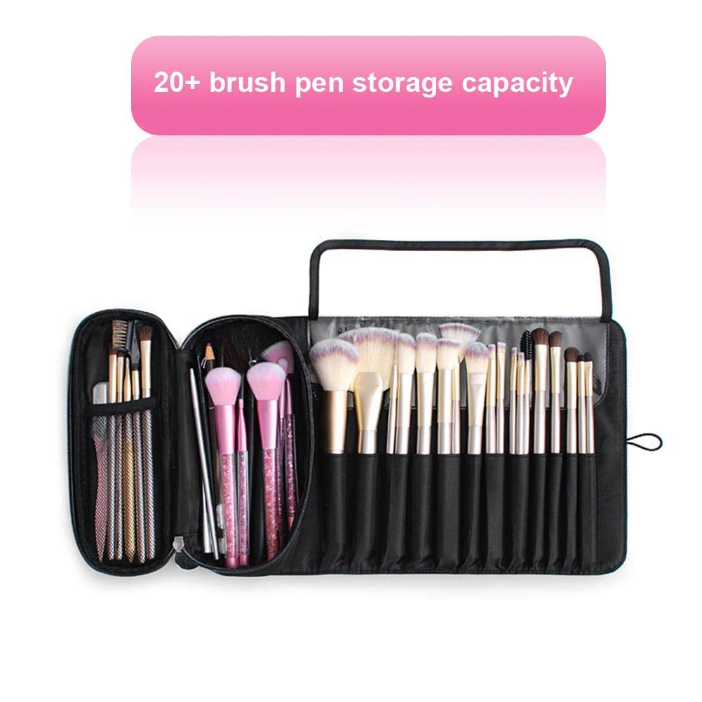 Bolsa de Pincel de Maquillaje Portátil Bolsa de Almacenamiento de Herramientas Cosméticas Plegables de Moda Bolsa de Lavado para Lápiz Labial Crema Brocha de Maquillaje