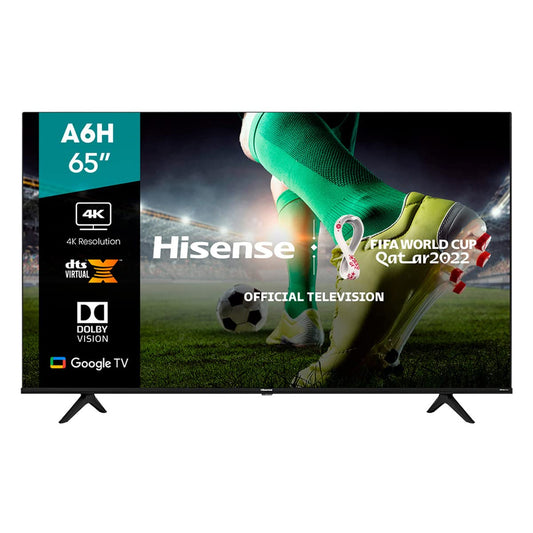 Hisense Pantalla 65" 4K Smart TV LED 65A6H Google TV (2022) (Reacondicionado)