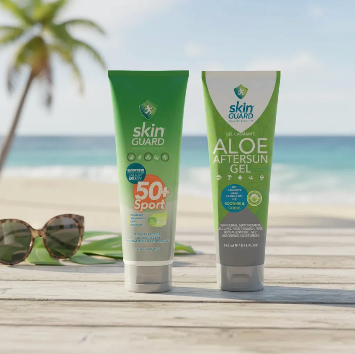 Protector Solar Corporal Fps 50+ Sport 250 ml con Aloe Vera Waterproof Sin Parabenos (Grande, 250 ml)