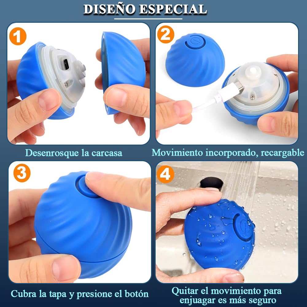 Pelota de Juguete Inteligente e Interactiva para Perro de Todos los Tamaños