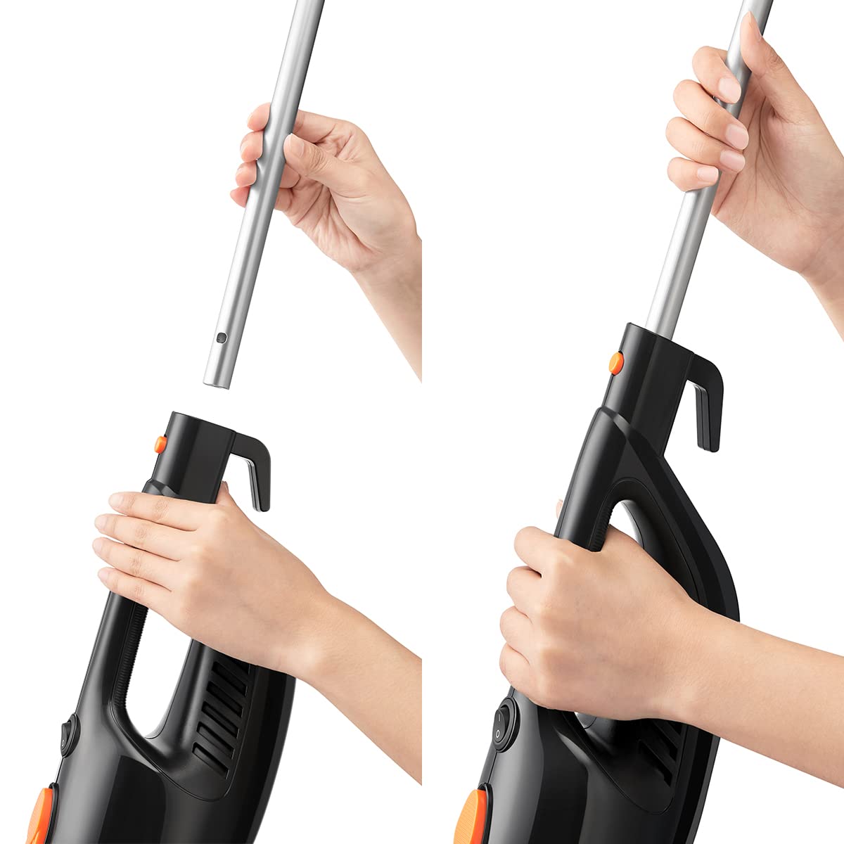 Gaabor Aspiradora Vertical 2 en 1 GVCW-M15A de 1.5 litros, Potencia de 650 Watts y 16 mil Pascales de Succion, Color Negro