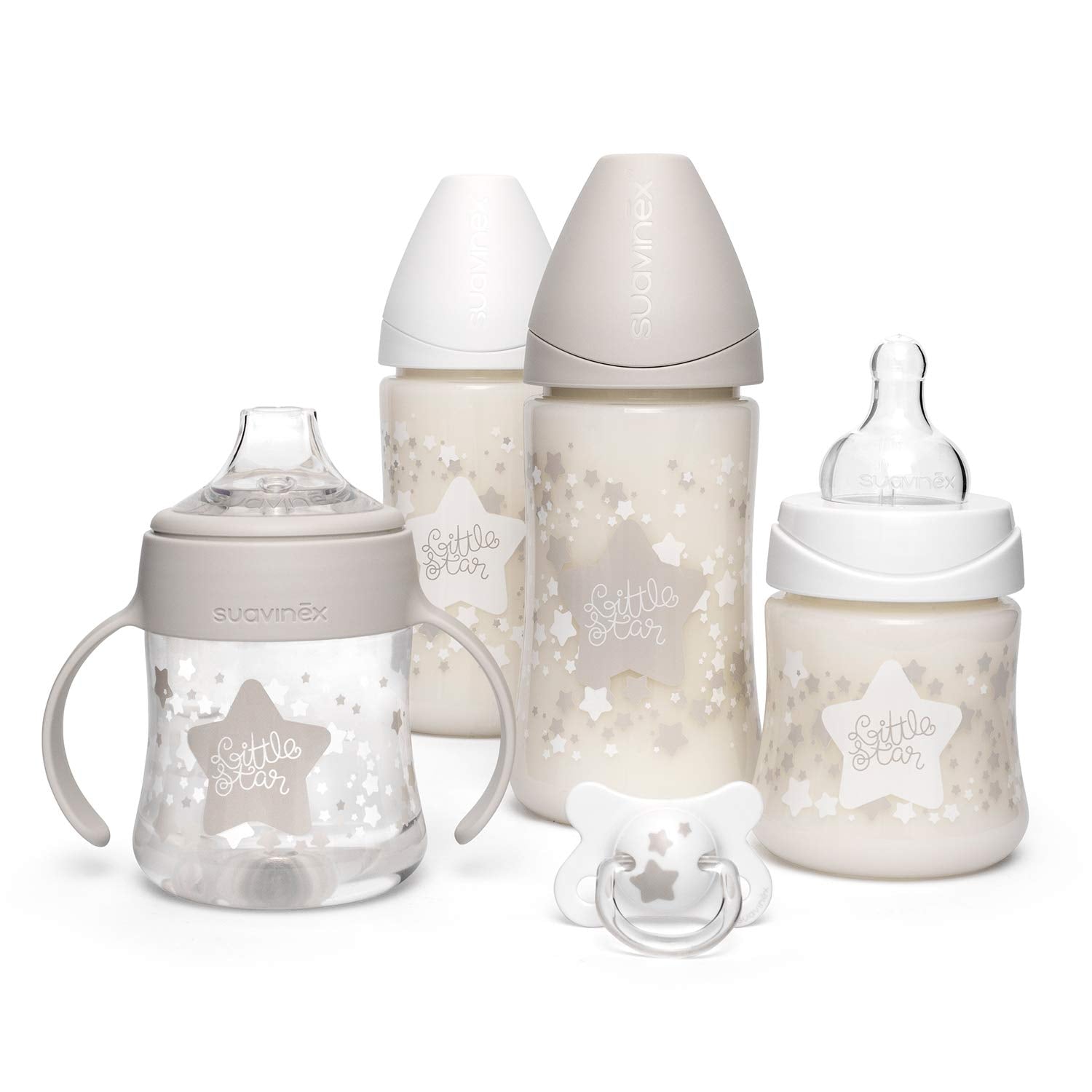 Set de Biberón Suavinex Blanco Little Star para Bebé