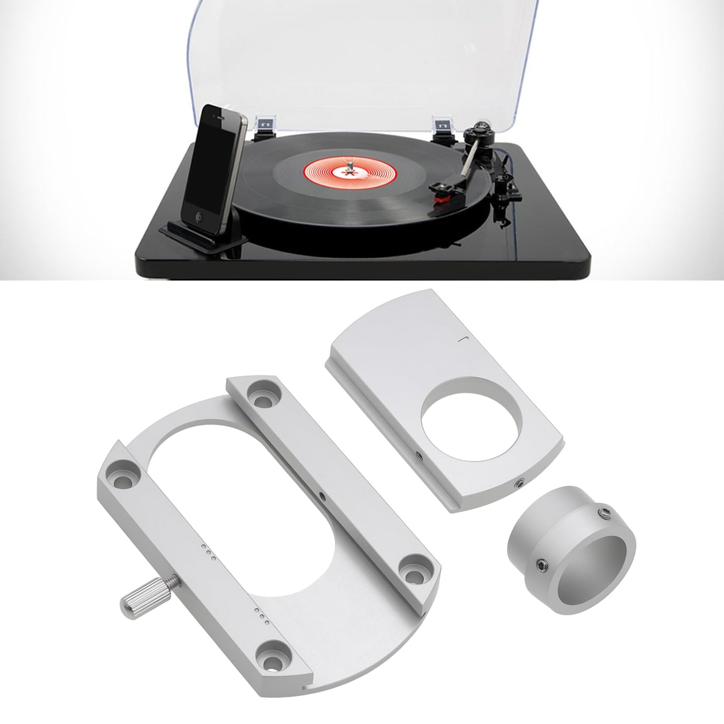 YINETTECH HiFi SME - Brazo de conversión agujero interior de 20 mm compatible con discos de vinilo LP