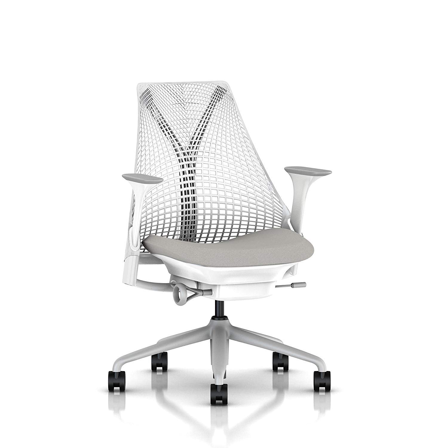 Almohadillas de Repuesto Herman Miller Gris Claro para Silla de Oficina con Reposabrazos Fijo y Ajustable