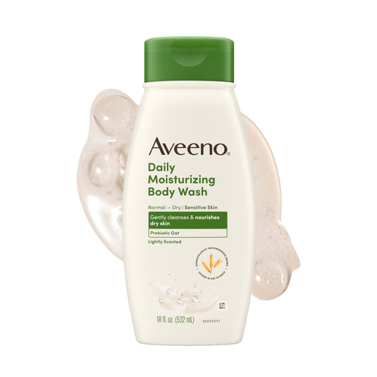 Aveeno Active Naturals Daily Moisturizing Body Wash with Natural Oatmeal, 18 Ounce