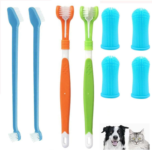 Cepillos Dentales Walquicks Blanco para Perro y Gato con Eliminación de Placa y Sarro