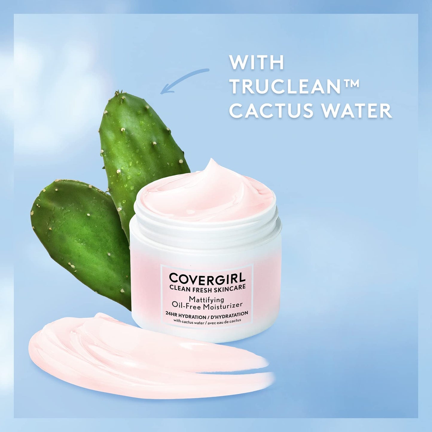 Clean Fresh Skincare Mattifying Oil-Free Moisturizer by CoverGirl for Women - 2 oz Cream
