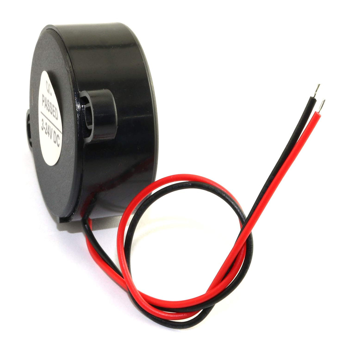 Buzzer Piezoeléctrico Activo RuiLing 85dB Negro con Sonido Continuo e Intermitente Paquete de 2 para Accesorios de Coche