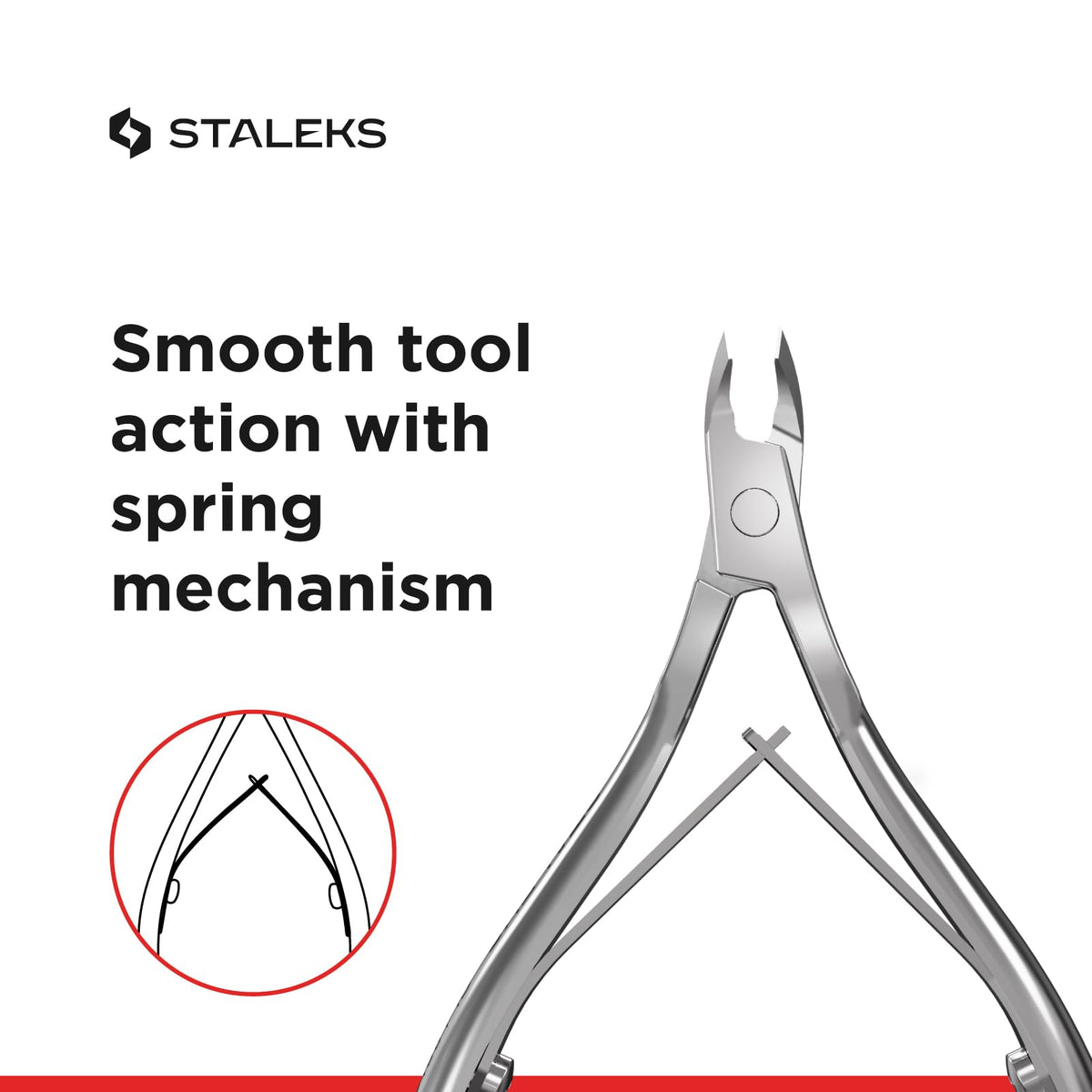 Staleks Pro Classic Series 12 Cuticle Nippers 1/4 Jaw 0.12 Inch (3mm) Manicure Tool Professional Home Salon Use NC-12-3